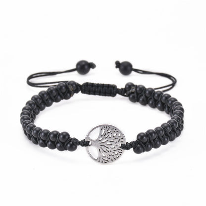 Casual Lucky Tree Natural Stone Bracelets