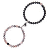 Casual Round Howlite Frosted Stone Crystal Bracelets