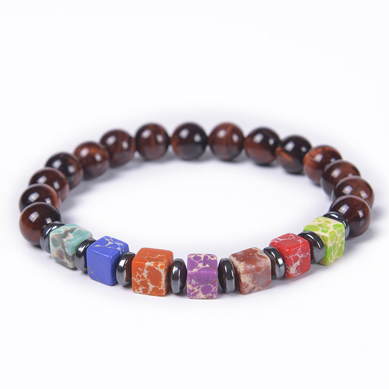 Casual Geometric Natural Stone Turquoise Tiger Eye Bracelets