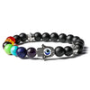 Modern Style Devil's Eye Natural Stone Agate Howlite Bracelets