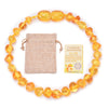 Ethnic Style Irregular Amber Beaded Kid's Bracelets