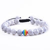 Ethnic Style Rainbow Natural Stone Bracelets In Bulk