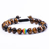 Ethnic Style Rainbow Natural Stone Bracelets In Bulk