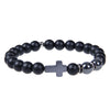 Simple Style Cross Natural Stone Bracelets In Bulk