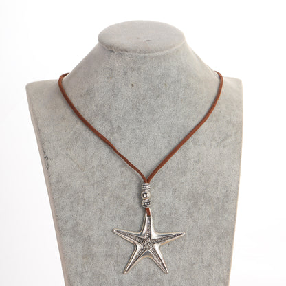 Beach Starfish Alloy Rope Women's Necklace