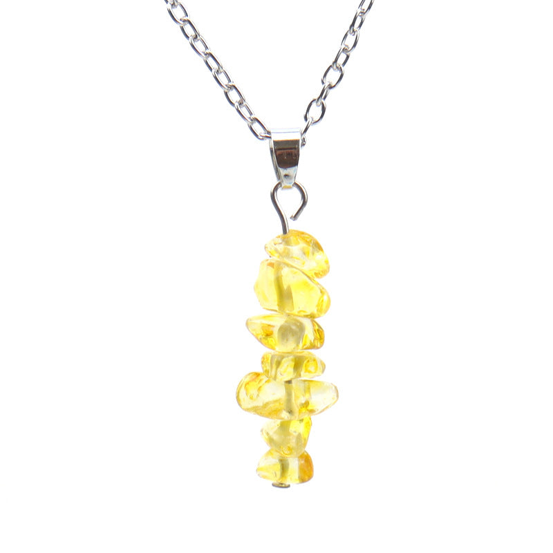 Casual Geometric Crystal Agate Pendant Necklace In Bulk