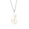 Simple Style Leaf Natural Stone Agate Knitting Pendant Necklace