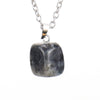 Simple Style Geometric Natural Stone Ferroalloy Knitting Pendant Necklace