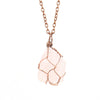 Simple Style Geometric Alloy Natural Stone Knitting Pendant Necklace