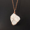 Simple Style Geometric Alloy Natural Stone Knitting Pendant Necklace