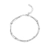 Ig Style Basic Geometric Sterling Silver Plating 18k Gold Plated White Gold Plated Bracelets