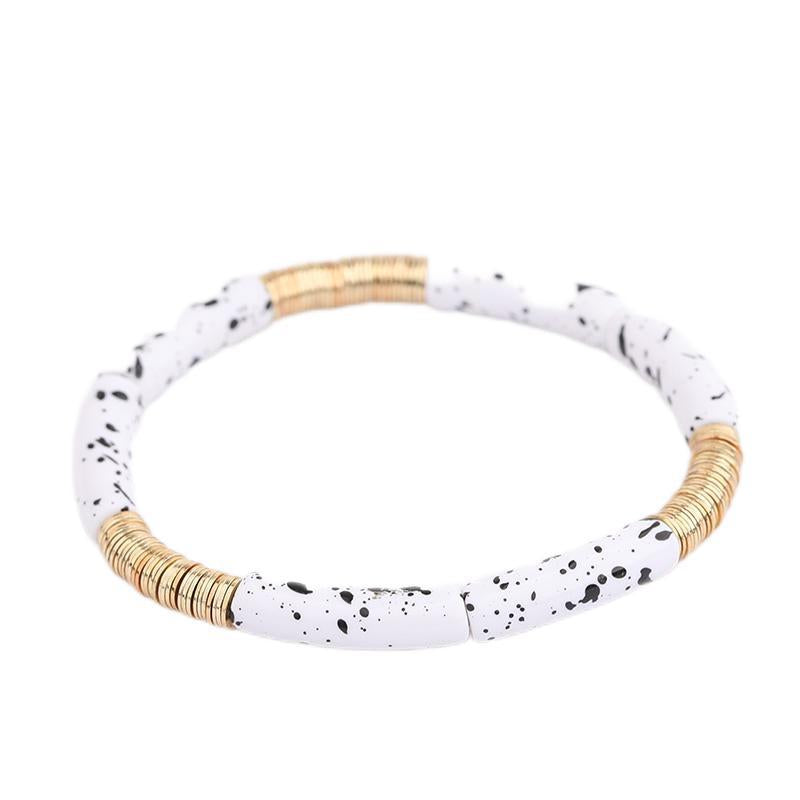 Artistic Colorful Leopard Arylic Metal Plating Women's Bracelets