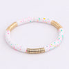 Artistic Colorful Leopard Arylic Metal Plating Women's Bracelets