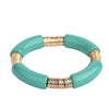 Simple Style Classic Style Round Arylic Metal Wholesale Bracelets