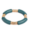 Simple Style Classic Style Round Arylic Metal Wholesale Bracelets