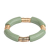 Simple Style Classic Style Round Arylic Metal Wholesale Bracelets