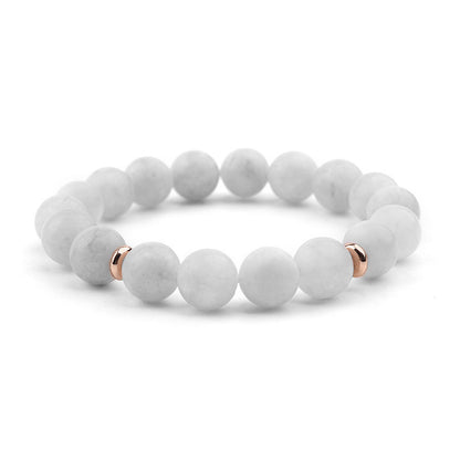 Simple Style Round Natural Stone Bracelets