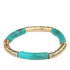 Casual Vacation Round Color Block Arylic Metal Wholesale Bracelets