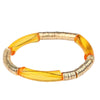 Casual Vacation Round Color Block Arylic Metal Wholesale Bracelets