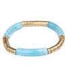 Casual Vacation Round Color Block Arylic Metal Wholesale Bracelets