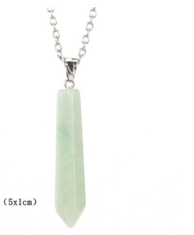 Simple Style Leaf Agate Pendant Necklace In Bulk