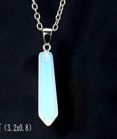 Simple Style Leaf Agate Pendant Necklace In Bulk