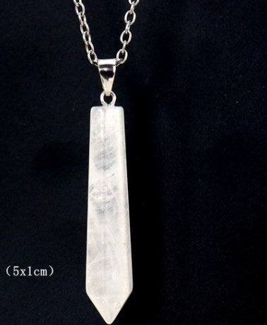 Simple Style Leaf Agate Pendant Necklace In Bulk