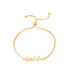 Ig Style Sweet Oval Flower Butterfly Copper 14k Gold Plated Zircon Drawstring Bracelets In Bulk