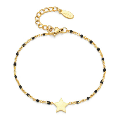 Bohemian Star Stainless Steel Enamel Bracelets