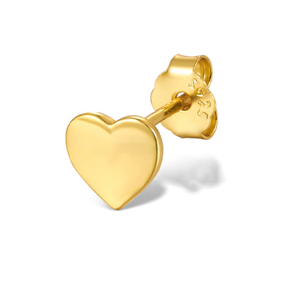 1 Pair Cute Commute Star Moon Heart Shape Plating Sterling Silver 18k Gold Plated White Gold Plated Ear Studs