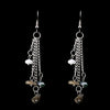 1 Pair Simple Style Irregular Patchwork Natural Stone Metal Drop Earrings