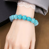 Casual Simple Style Round Gradient Color Plastic Beaded Plating Women's Bracelets