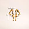 1 Pair Glam Retro Geometric Plating Inlay Copper Freshwater Pearl 18k Gold Plated Drop Earrings