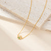 Simple Style Eye Sterling Silver Inlay Zircon 18k Gold Plated White Gold Plated Necklace