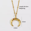 Simple Style Classic Style Square Star Moon Titanium Steel Enamel Plating Inlay Natural Stone Shell Zircon 14k Gold Plated Pendant Necklace