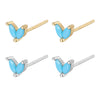 1 Pair Cute Heart Shape Plating Inlay Sterling Silver Zircon 18k Gold Plated White Gold Plated Ear Studs Ear Hook