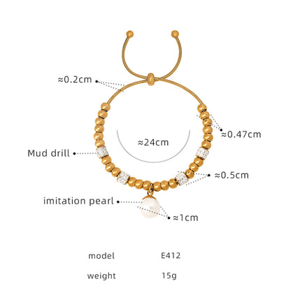 Hip-hop Exaggerated Devil's Eye Star Heart Shape Titanium Steel Plating Inlay Zircon 18k Gold Plated Bracelets