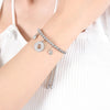 Hip-hop Exaggerated Devil's Eye Star Heart Shape Titanium Steel Plating Inlay Zircon 18k Gold Plated Bracelets