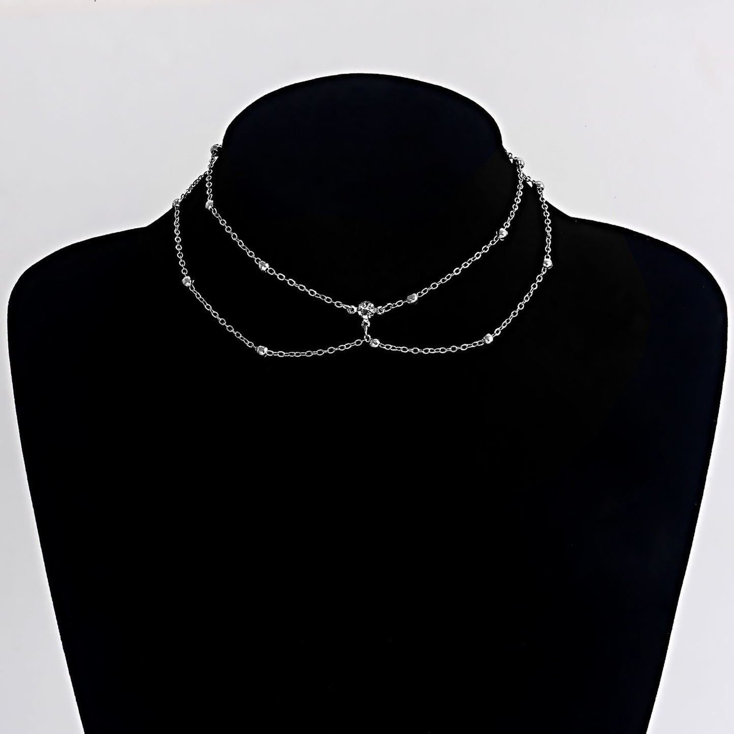 Wholesale Jewelry Simple Style Solid Color Metal Rhinestones Body Chain