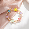 Simple Style Water Droplets Glass Stone Alloy Wholesale Bracelets