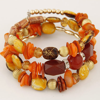 Ethnic Style Irregular Mixed Materials Women's Bracelets