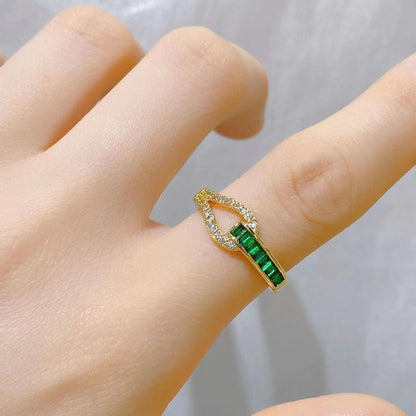 Streetwear Star Moon Eye Copper Zircon Open Ring In Bulk