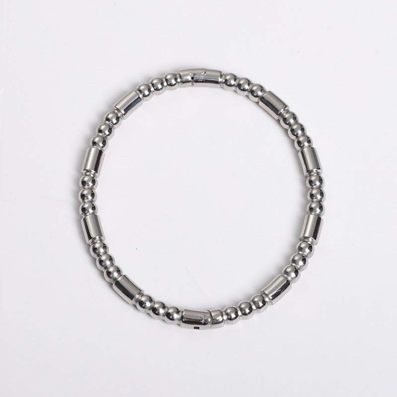 Simple Style Geometric Stainless Steel Bangle