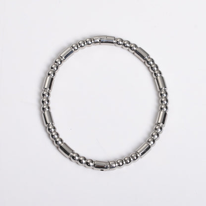 Simple Style Geometric Stainless Steel Bangle