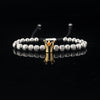 Retro Streetwear Crown Titanium Steel Plating Inlay Zircon Bracelets