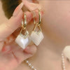 1 Pair Elegant Basic Lady Geometric Flower Butterfly Inlay Alloy Artificial Crystal Drop Earrings