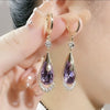 1 Pair Elegant Basic Lady Geometric Flower Butterfly Inlay Alloy Artificial Crystal Drop Earrings