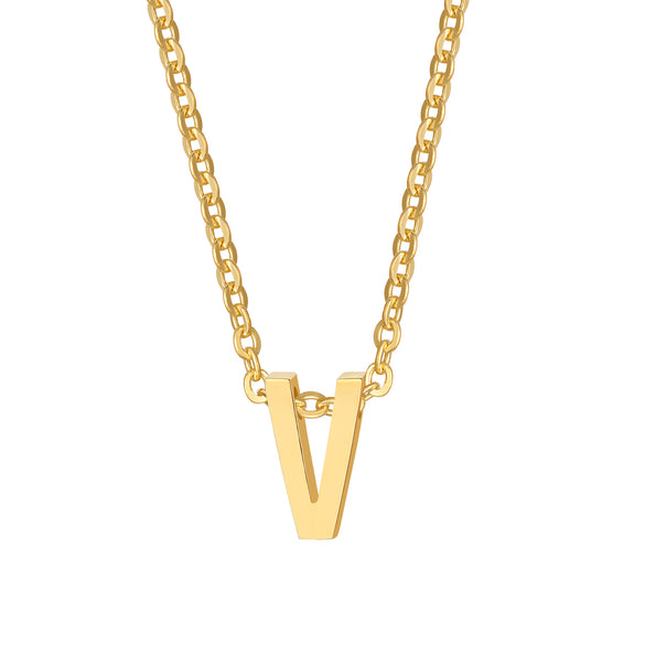 Wholesale Jewelry Simple Style Letter Stainless Steel Gold Plated Plating