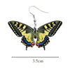 1 Pair Simple Style Commute Butterfly Patchwork Arylic Drop Earrings