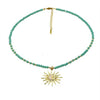Elegant Lady Devil's Eye Butterfly Artificial Crystal Alloy Turquoise Inlay Zircon Pendant Necklace